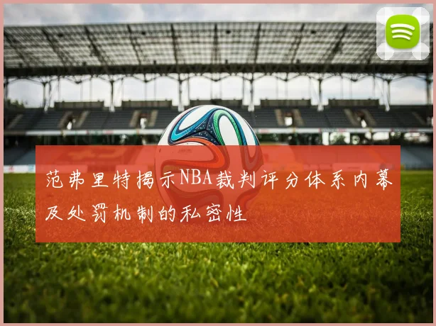 范弗里特揭示NBA裁判评分体系内幕及处罚机制的私密性